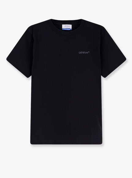 Off White Cotton T-Shirt Black - Anthracite
