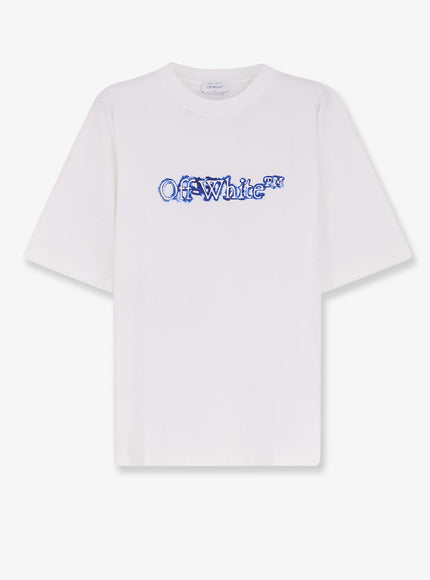 Off White Cloudy Arrow Skate Cotton T-Shirt White - Nauti