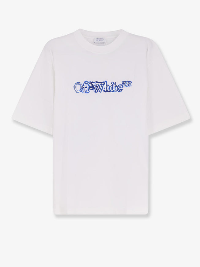 Off White Cloudy Arrow Skate Cotton T-Shirt White - Nauti
