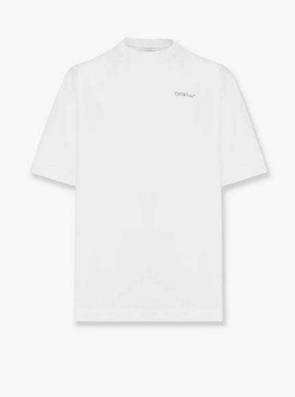 Off White Cloudy Arrow Skate Cotton T-Shirt White - Black