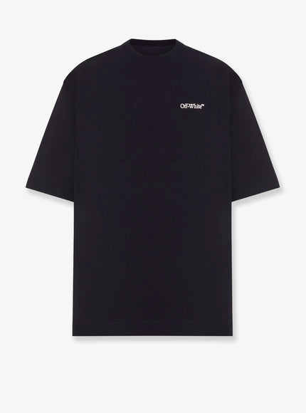 Off White Cloudy Arrow Skate Cotton T-Shirt Black - White