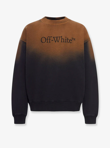 Off White Cotton Sweatshirt Dirty Black - Dir
