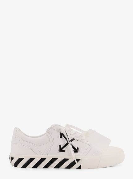 Off White Vulc Undercut Canvas Low-Top Sneakers White - Black