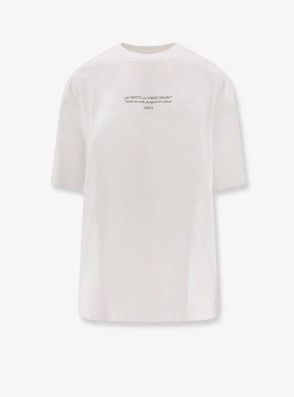 Off White Cotton T-Shirt White