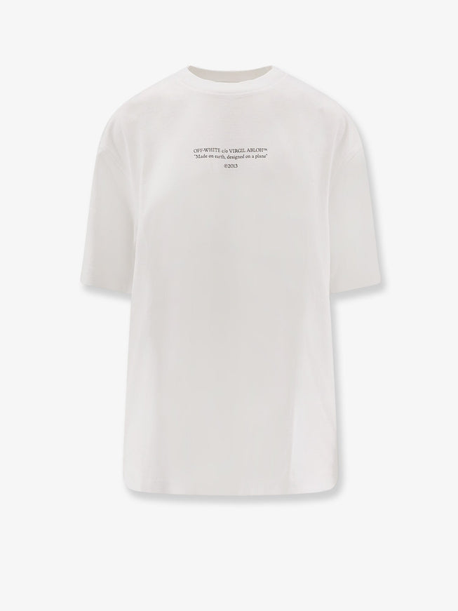 Off White Cotton T-Shirt White