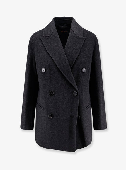 Palto' Ariella Double-Breasted Wool Coat Antracite