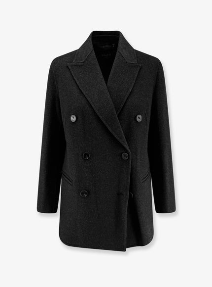 Palto' Ariella Double-Breasted Wool Coat Nero