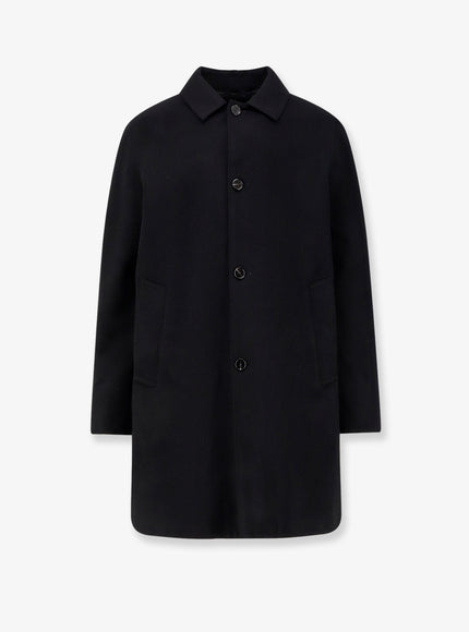 Palto' Cantuccio Felt Wool Coat With Padded Lining Nero