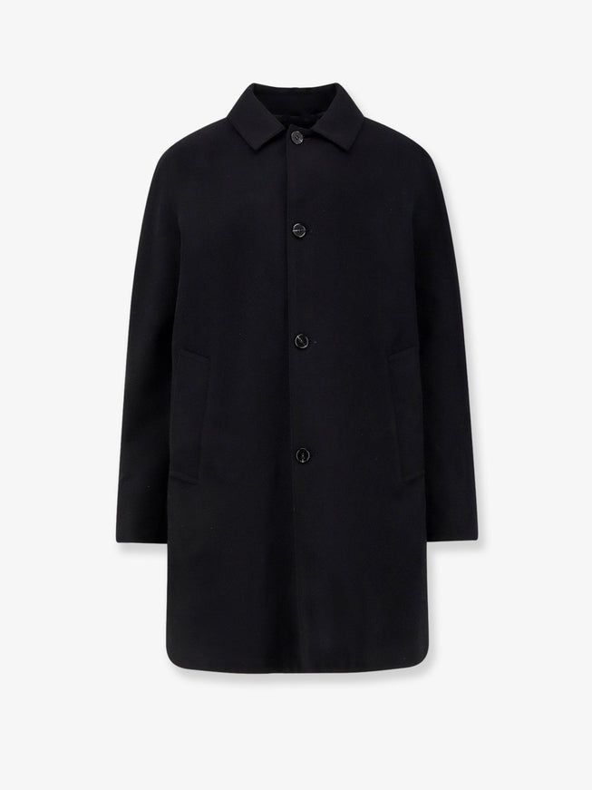 Palto' Cantuccio Felt Wool Coat With Padded Lining Nero