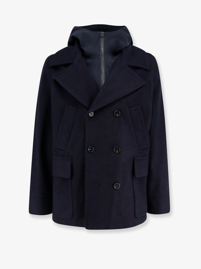 Palto' Double-Breasted Wool Coat Nero