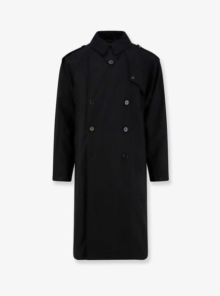 Palto' Luca Drill Superfine Wool 2 Layers Coat Nero