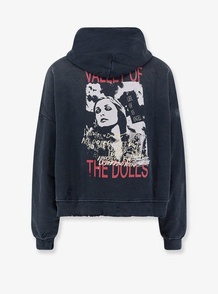 Paly Paly Cotton Sweatshirt With Destroyed Effect