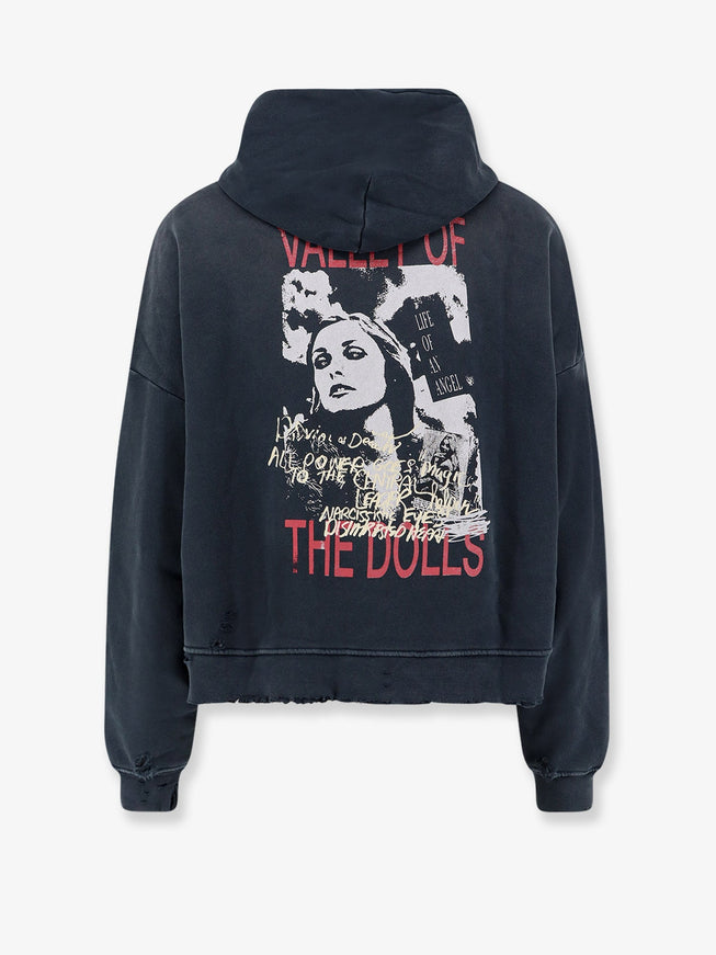 Paly Paly Cotton Sweatshirt With Destroyed Effect