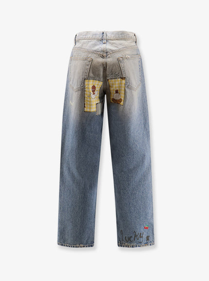 Paly Lucky Stone-Washed Cotton Jeans