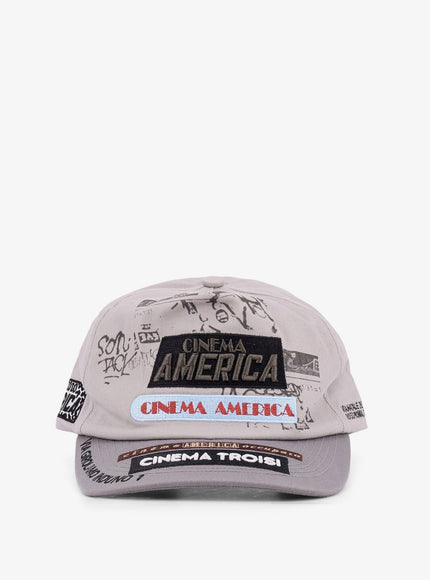 Paly Cinema Troisi 5 Panel Cotton Hat Uni Grey