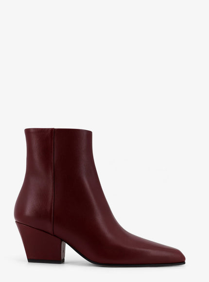 Paris Texas Jane Leather Ankle Boots Rouge Noir