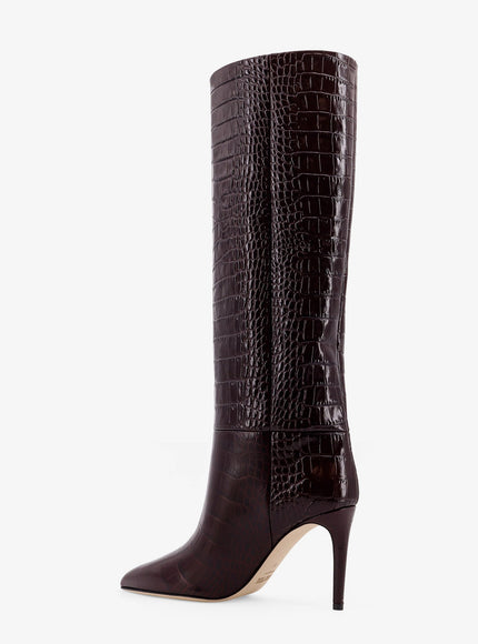 Paris Texas Stiletto Embossed Croco Leather Boots