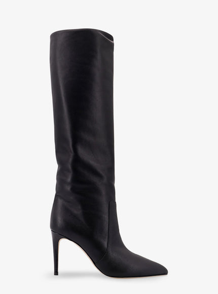 Paris Texas Stiletto Leather Boots Black