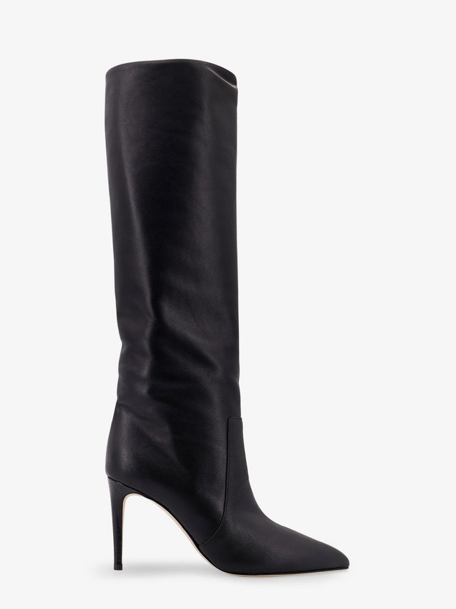Paris Texas Stiletto Leather Boots Black