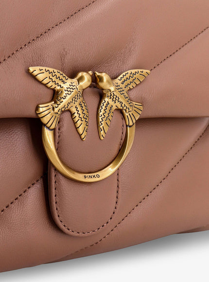 Pinko Love Puff Classic Matelassé Leather Shoulder Bag