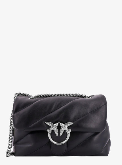 Pinko Love Puff Classic Matelassé Leather Shoulder Bag Uni Nero
