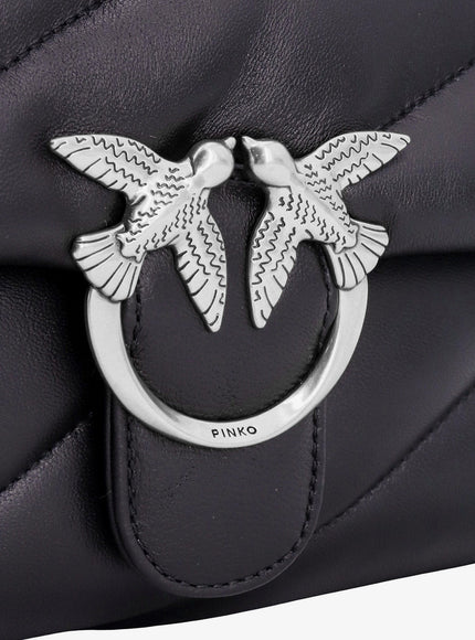 Pinko Love Puff Classic Matelassé Leather Shoulder Bag