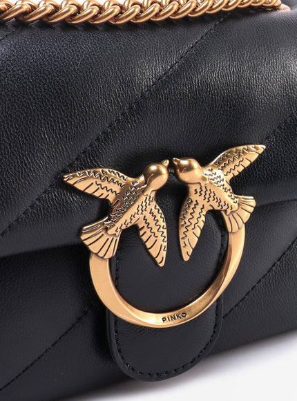 Pinko Love Puff Mini Matelassé Leather Shoulder Bag