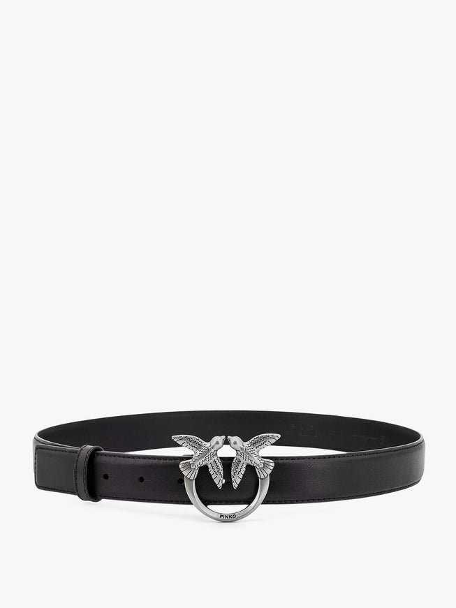 Pinko Berry Leather Belt Nero
