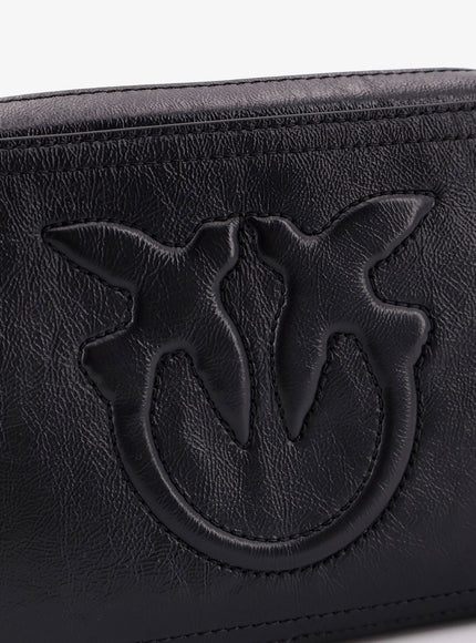 Pinko Carrie Leather Shoulder Bag