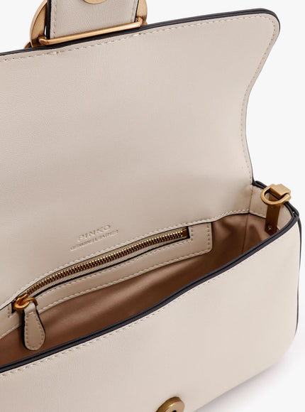 Pinko Love One Mini Leather Shoulder Bag