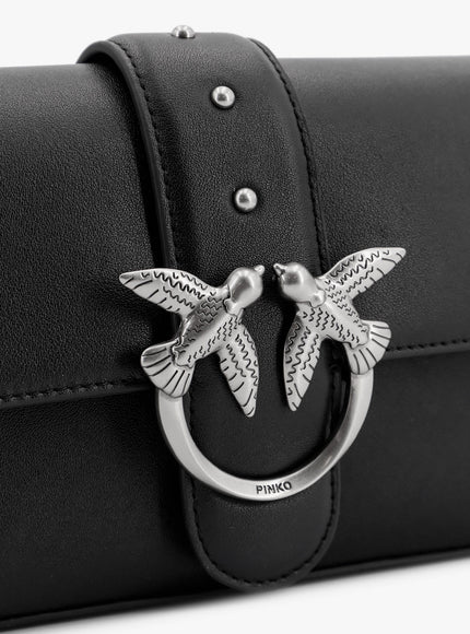 Pinko Love One Mini Leather Shoulder Bag
