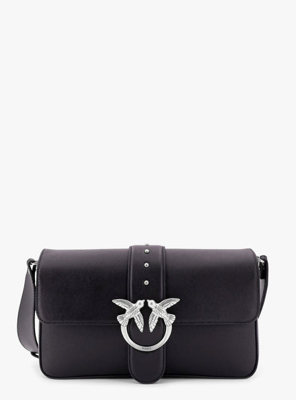 Pinko Love One Classic Leather Shoulder Bag Uni Nero