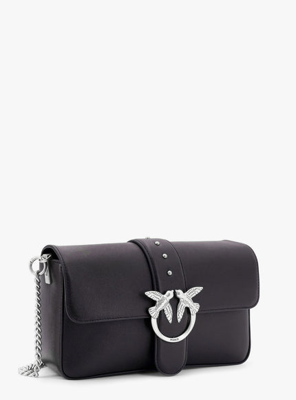 Pinko Love One Classic Leather Shoulder Bag