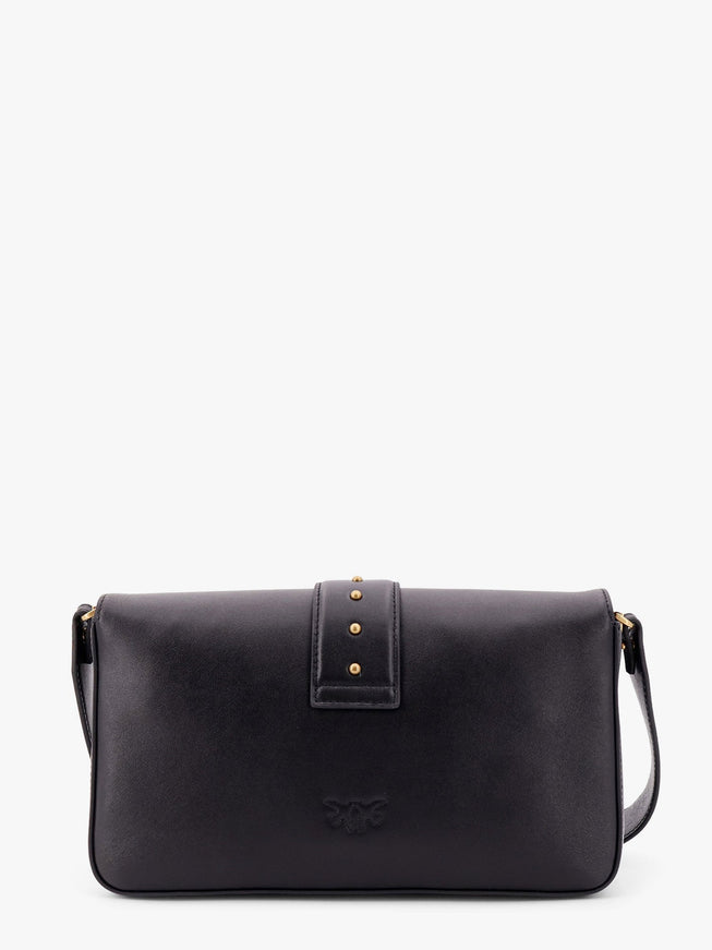 Pinko Love One Classic Leather Shoulder Bag