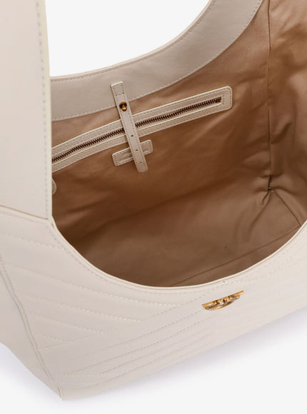 Pinko Quilted Leather Shoulder Bag