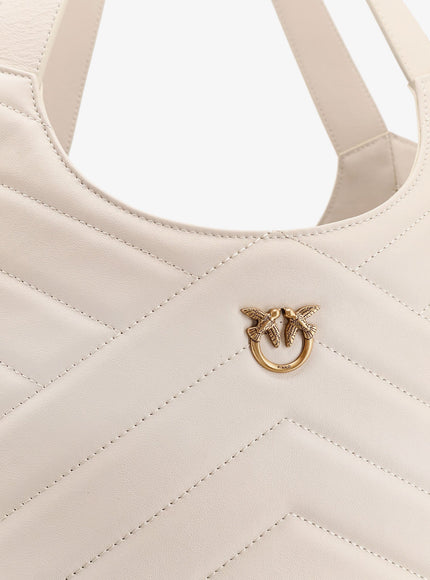 Pinko Quilted Leather Shoulder Bag