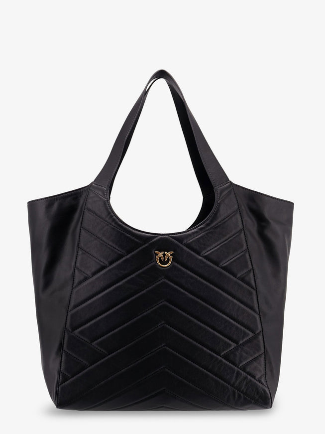 Pinko Quilted Leather Shoulder Bag Uni Nero