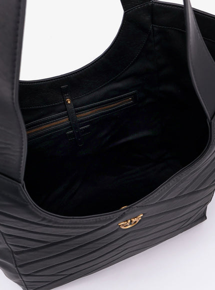 Pinko Quilted Leather Shoulder Bag