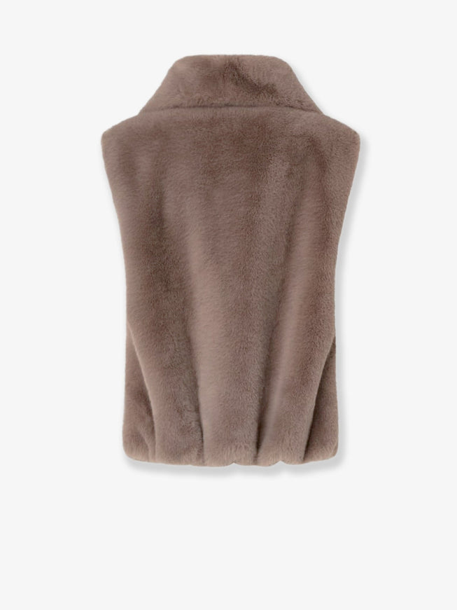 Pinko Deyn Faux Fur Sleeveless Jacket