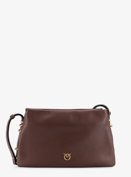 Pinko Triplet Leather Shoulder Bag Uni Marrone