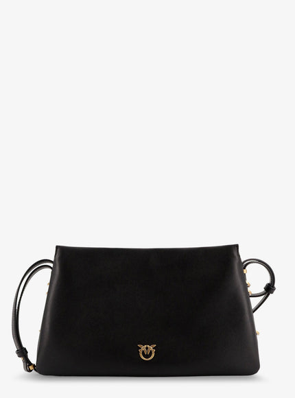 Pinko Triplet Leather Shoulder Bag Uni Nero