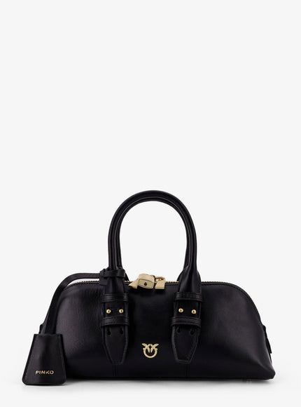 Pinko Bowling Escape Bag Leather Handbag Uni Marrone