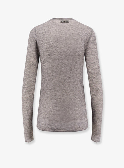 Pinko Pico Wool Top With Rhinestones