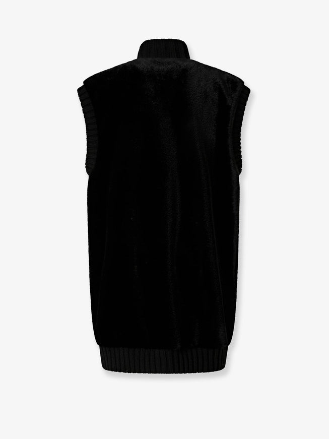 Pinko Genovese Long Faux Fur Vest