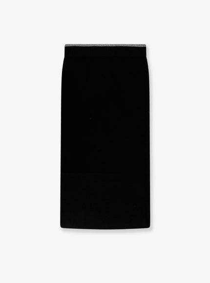 Pinko Wool Blend Skirt Nero