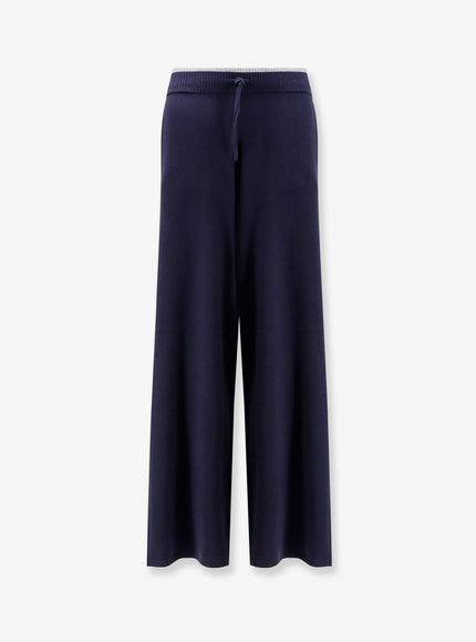 Pinko Veraguas Wool And Cashmere Trousers Blu