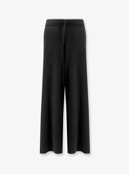 Pinko Veraguas Wool And Cashmere Trousers Nero