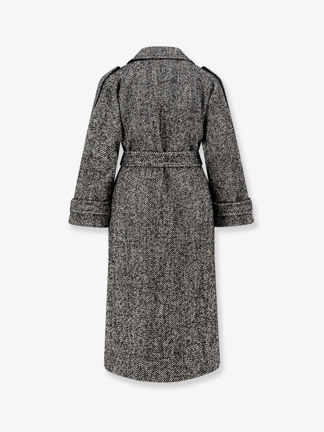 Pinko Carrube Chevron Cloth Coat