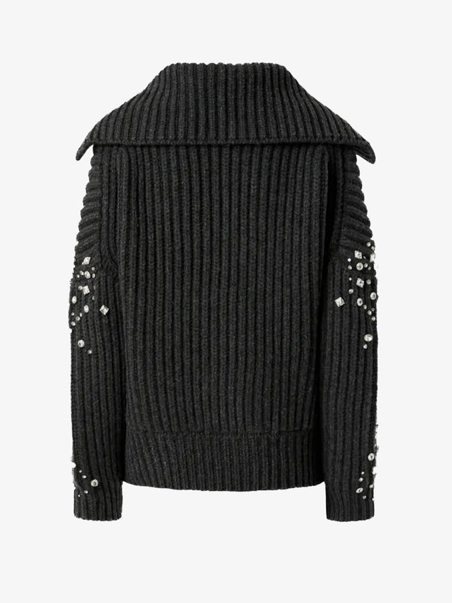 Pinko New Gavi Cardigan Wool Blend Jacket