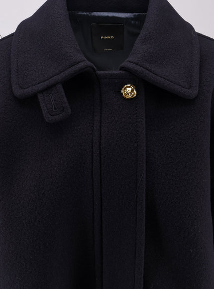 Pinko Extra-Fine Wool Blend Ciambella Coat